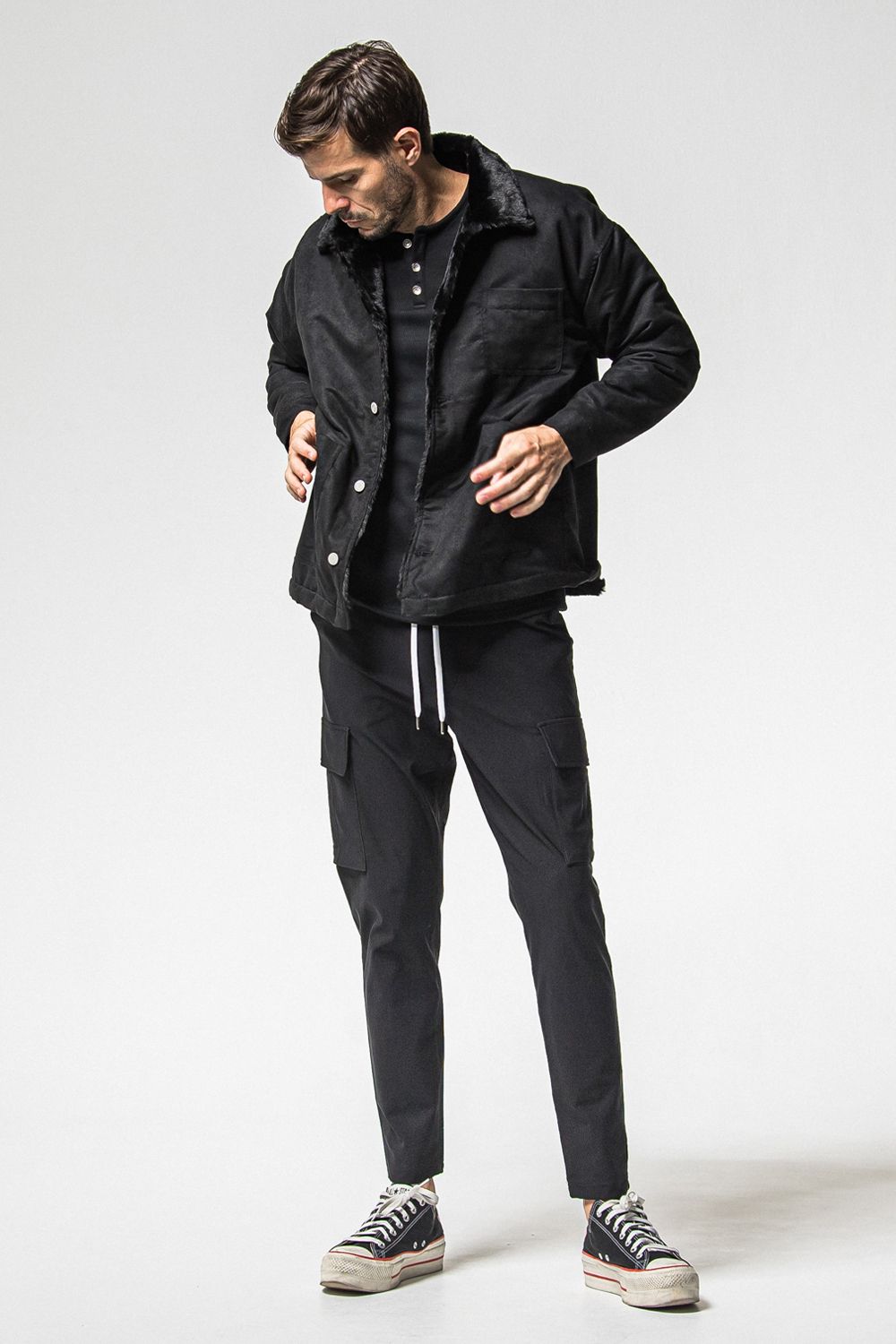 SUEDE FUR COVER ALL / スウェード ファー カバーオール