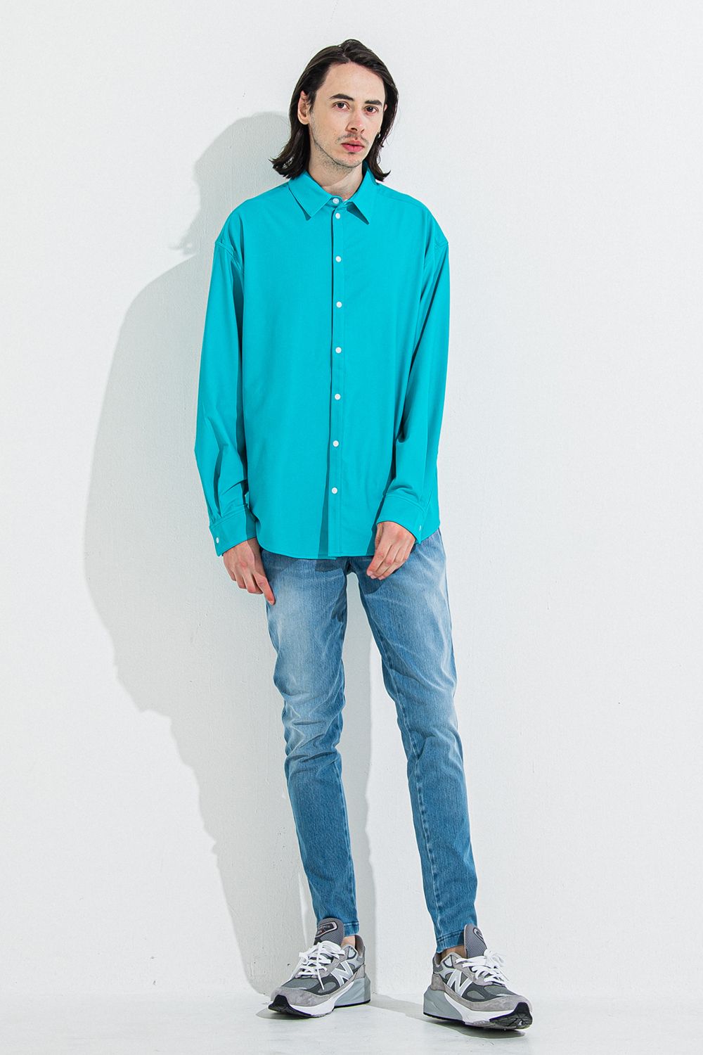 DENIM JERSEY CHRIS EASY TUCK PT / デニム ジャージ クリス イージー タック パンツ