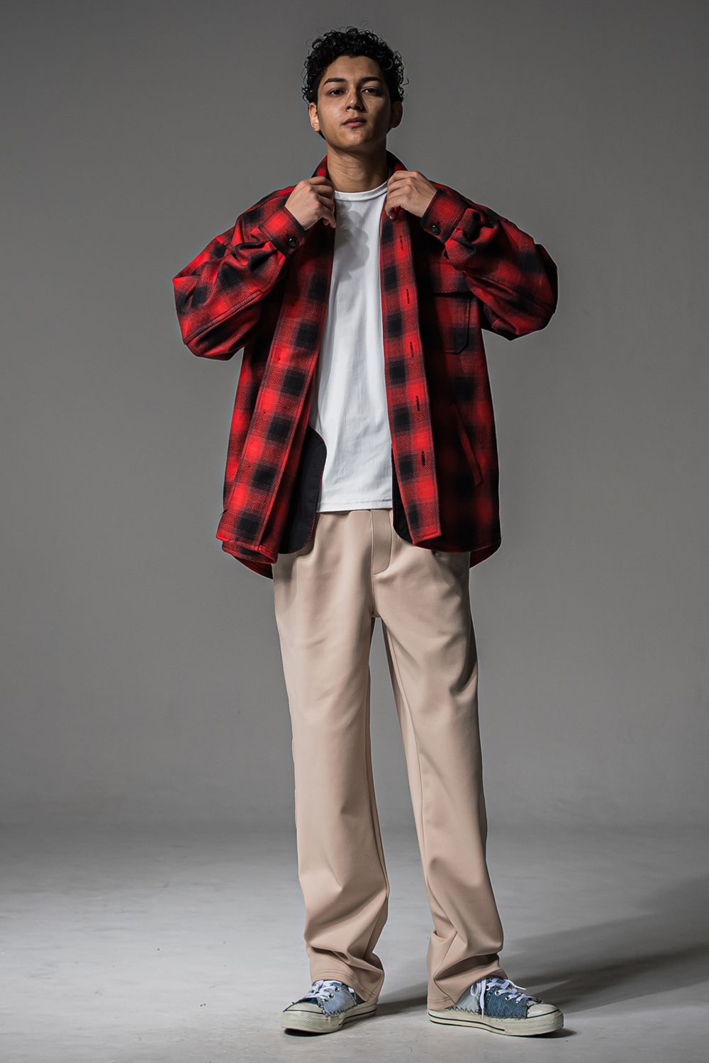 CHRIS EASY WIDE TUCK PANTS / クリス イージーワイドタックパンツ