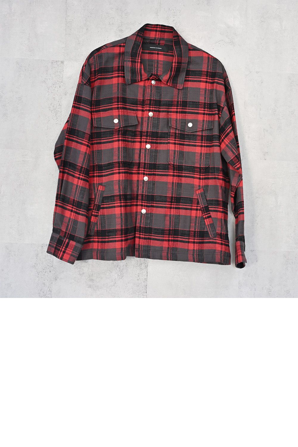 old slab check  JK  / オールドスラブ チェック シャツ ジャケット