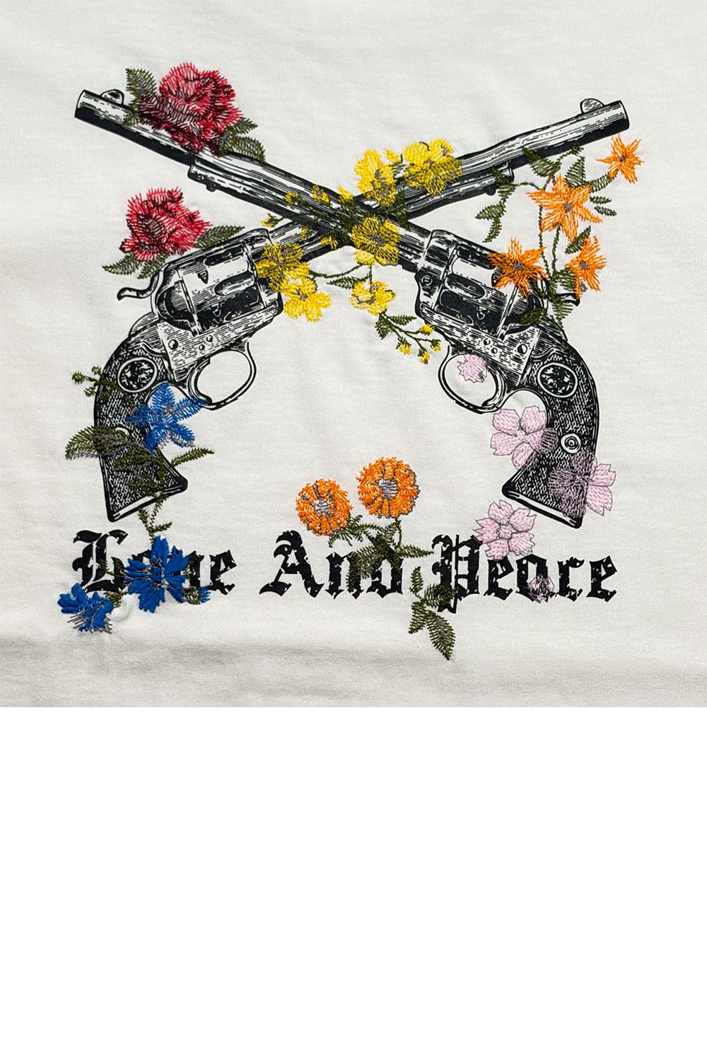 VIN/JER FLOWER/GUN / ヴィンテージ ジャージ Tシャツ フワラークロスガン