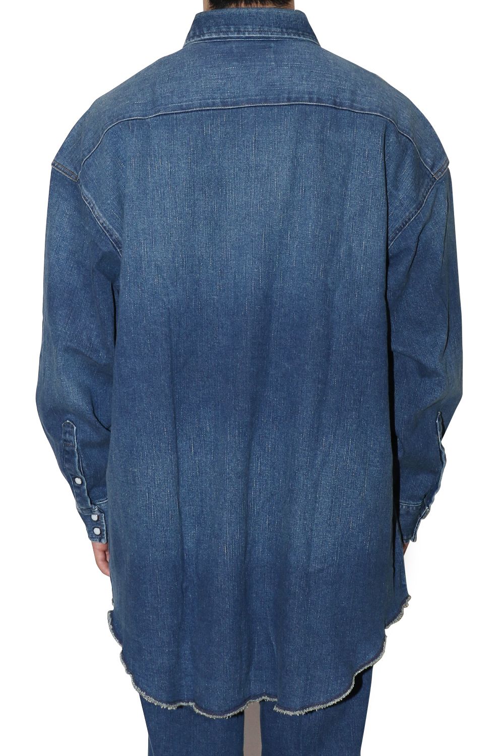 珍しい エヌハリウッド　カラーレスシャツ ノーカラージャケット