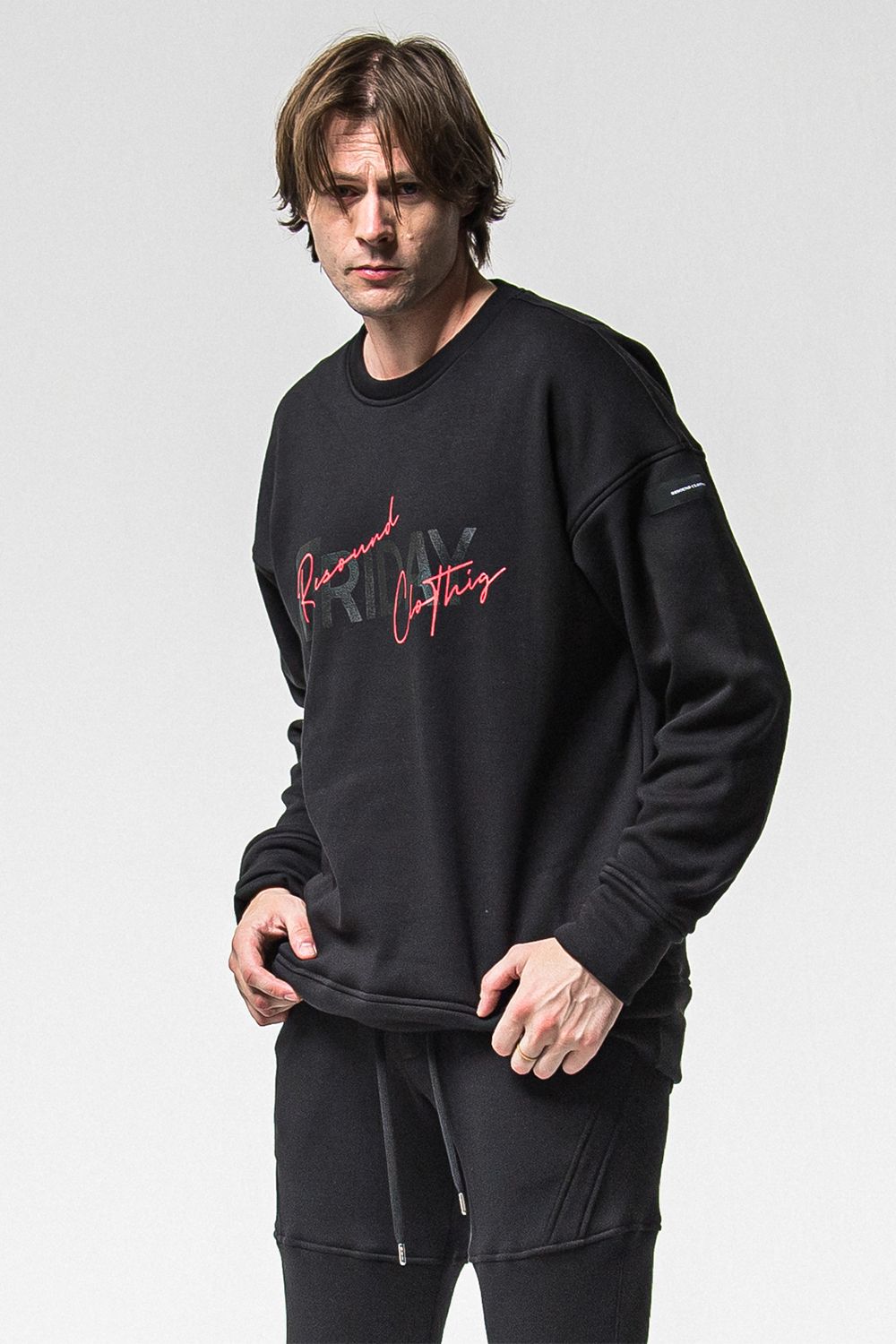 FRIDAY OLD LOGO VELOURS FLEECE TRINER / FRIDAYコラボ オールドロゴ 裏ベロアフリーストレーナー