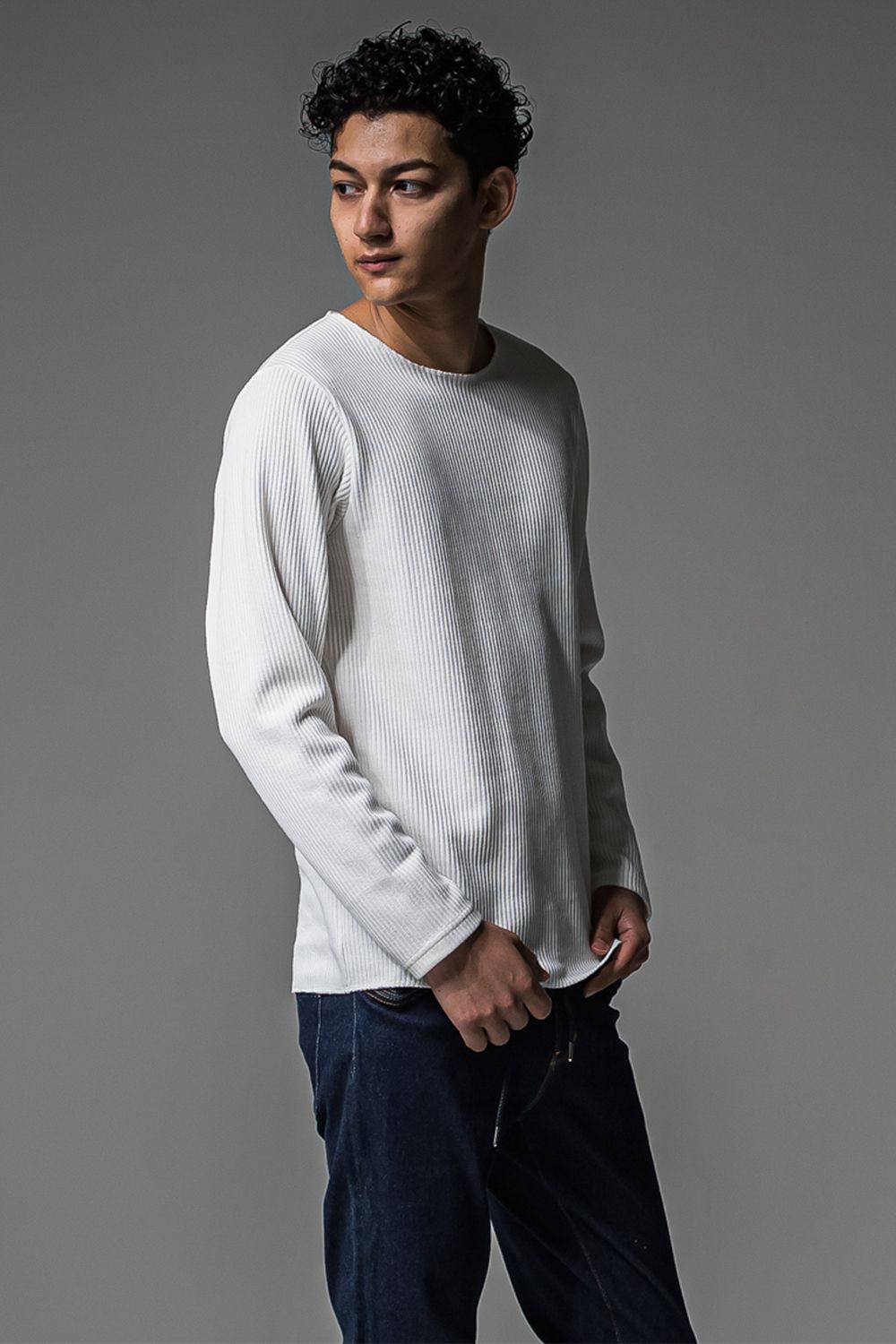 CUTOFF RAIL LONG SLEEVE / カットオフ ロングスリーブ