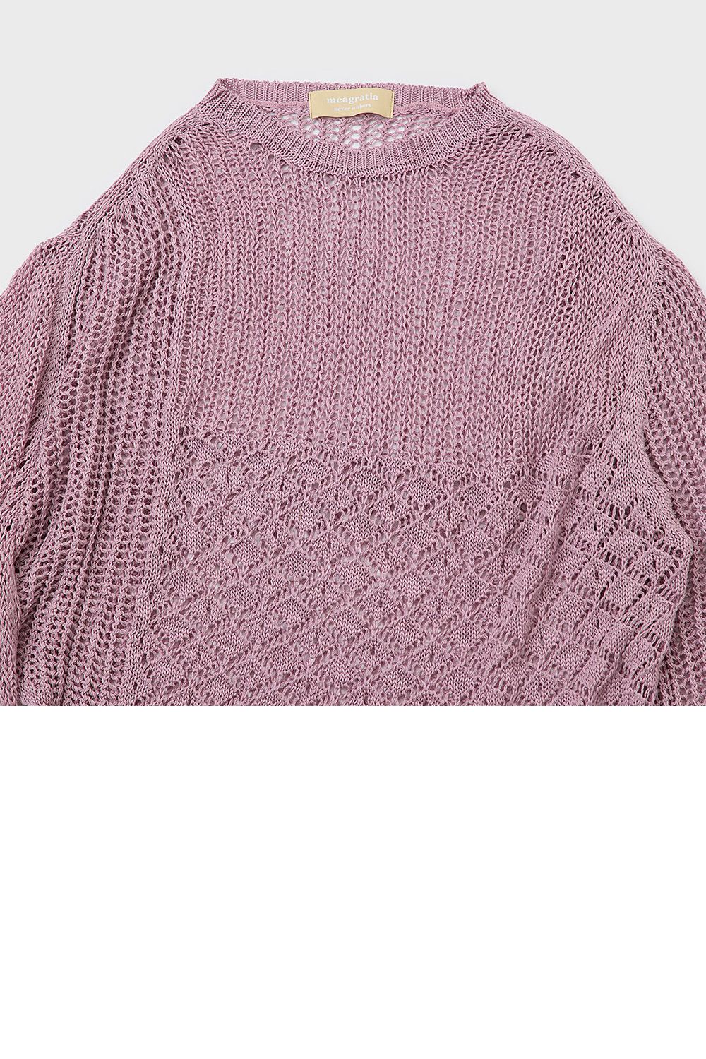 Sheer loose knit P/O / シアー ルーズ ニット プルオーバー