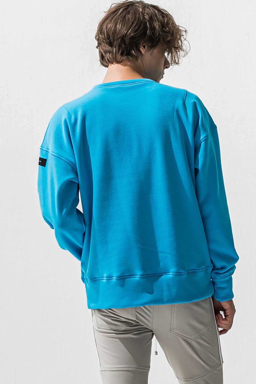 RC velours fleece drop trainer / RCロゴ 裏起毛 ベロア フリース ドロップショルダー ルーズトレーナー