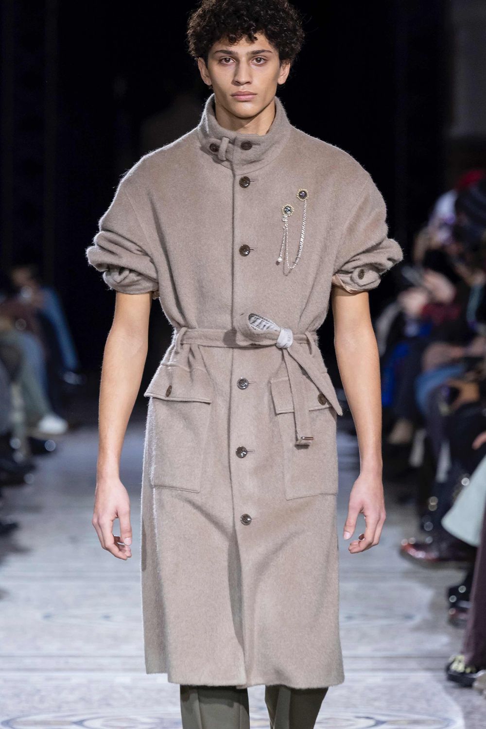 Oversized bal collar coat / オーバーサイズ バルカラー コート