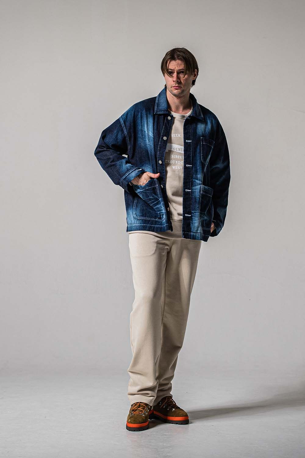 HF URAKE WIDE TUCK PANTS / 裏毛 ワイドタックパンツ