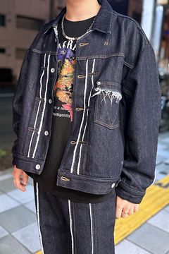 Loose twist yarn denim BL / ルーズ ツイスト ヤーン デニム ブルゾン