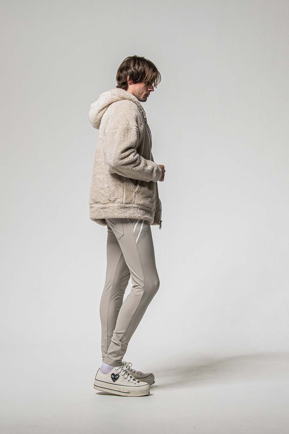 BOA ZIP LOOSE HOODIE / ボア ジップ ルーズ フーディ