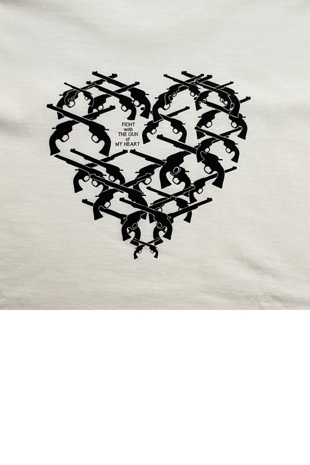 VIN/JER SS HEART-GUN / ヴィンテージ ジャージ Tシャツ クロスガンハートプリント