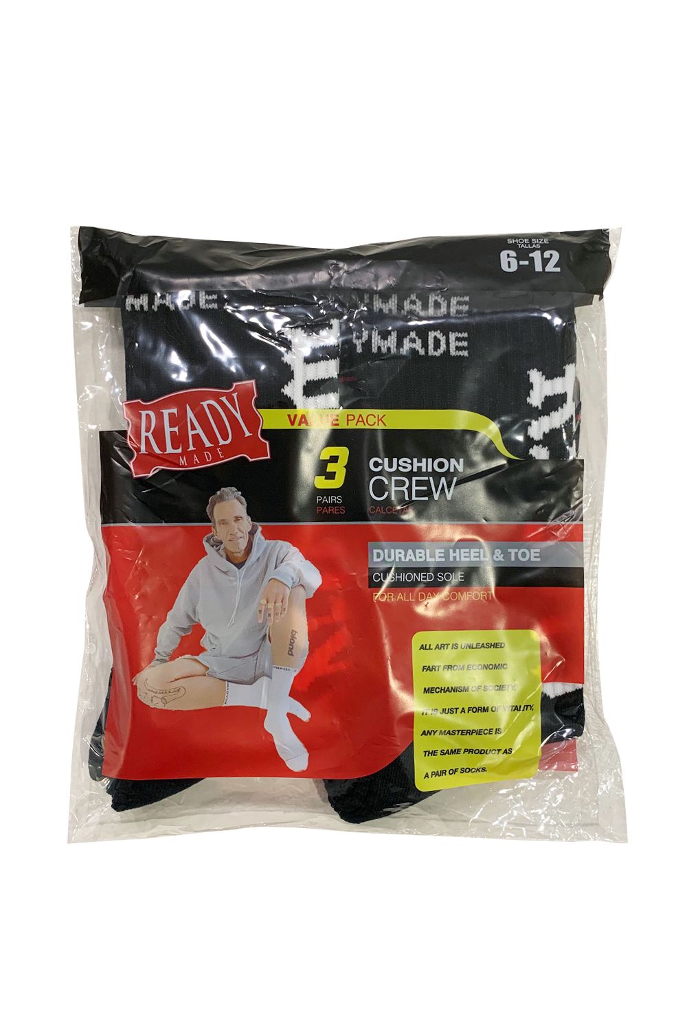 READYMADE ✖︎ CALI THORNHILL DEWITT 3P CREW SOCKS