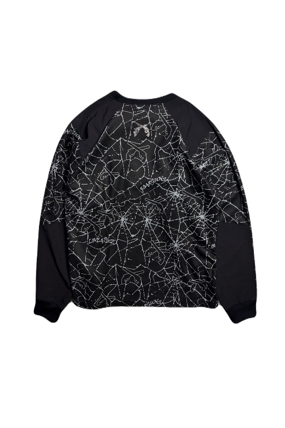 SPIDER PRINT T CRY / スパイダー プリント ロングスリーブ Tシャツ / クリスタルクロスガン