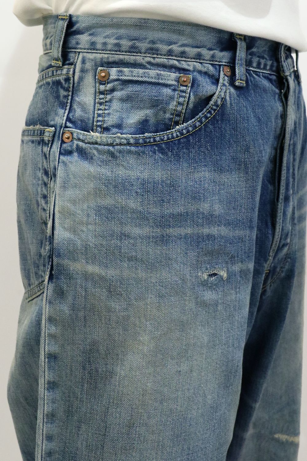 ORGANIC COTTON 12oz DENIM COCOON FIT JEANS / オーガニックコットン コクーン フィット デニム
