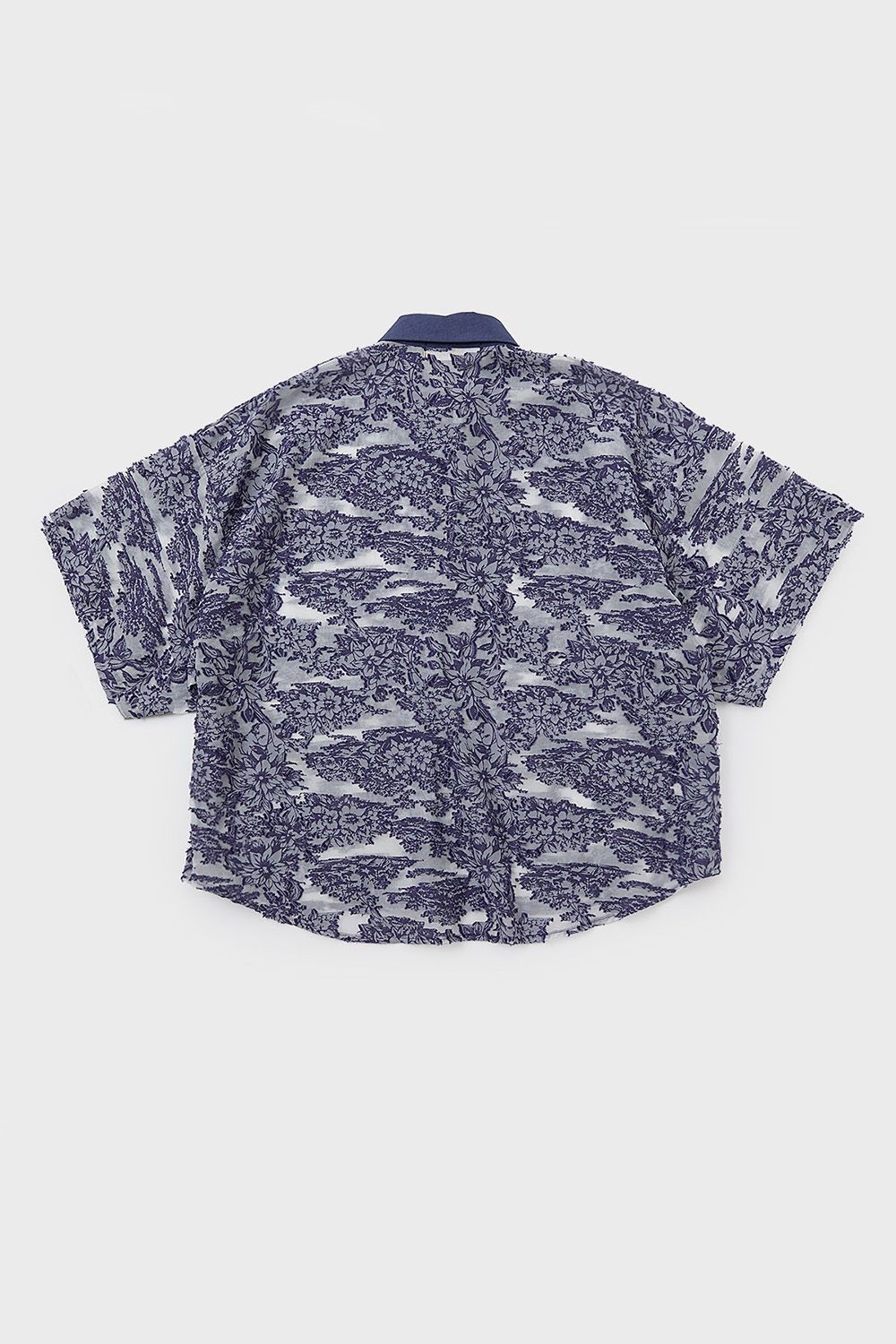 Cut jacquard P/O shirt / カットジャガード プルオーバー シャツ