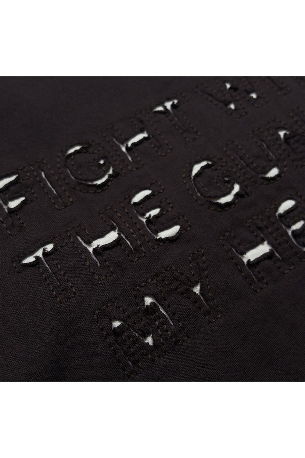 EMB CUT W FACE T / エンブロイダリー カット Wフェイス ロングスリーブ Tシャツ