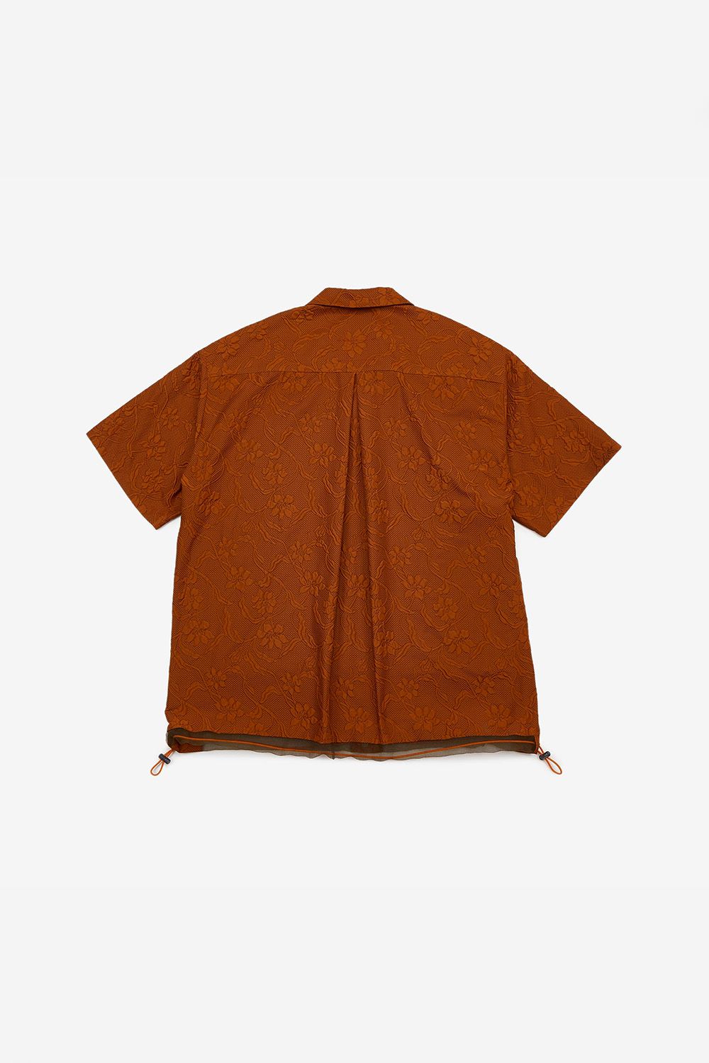 Embossing S/S open collar SH / エンボス ショートスリーブ オープンカラー シャツ