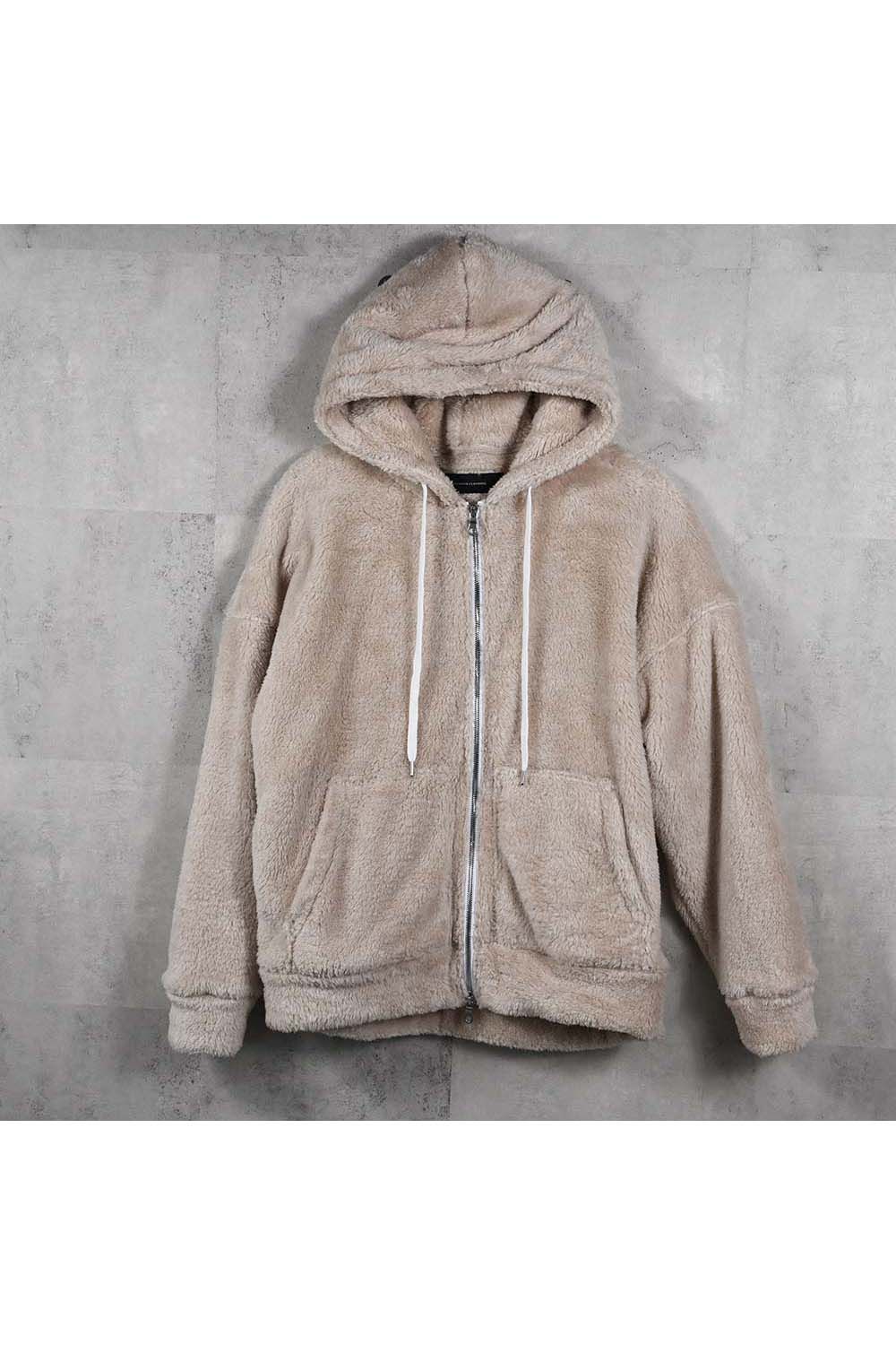 BOA ZIP LOOSE HOODIE / ボア ジップ ルーズ フーディ