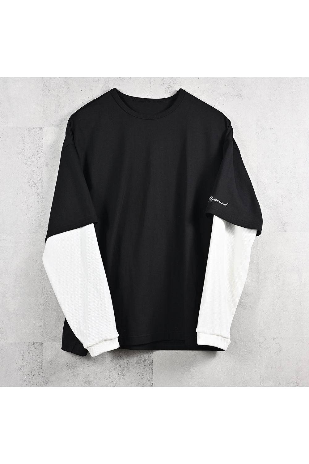 FAKE LAYERED WAFFLE LONG SLEEVE / フェイクレイヤード ワッフル ロングスリーブ