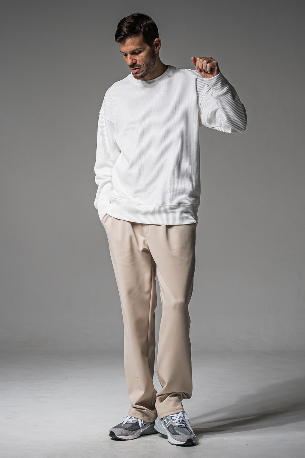 CHRIS EASY WIDE TUCK PANTS / クリス イージーワイドタックパンツ
