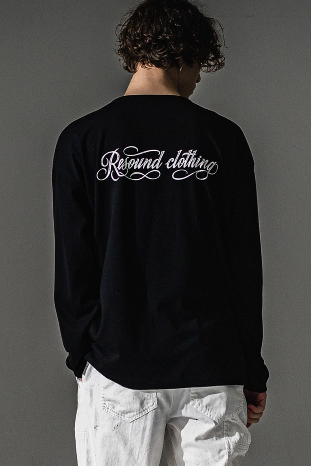 PIN ST RC OVER LONG SLEEVE TEE / ピンストライプ RC ロゴ  オーバー ロングスリーブ Tシャツ