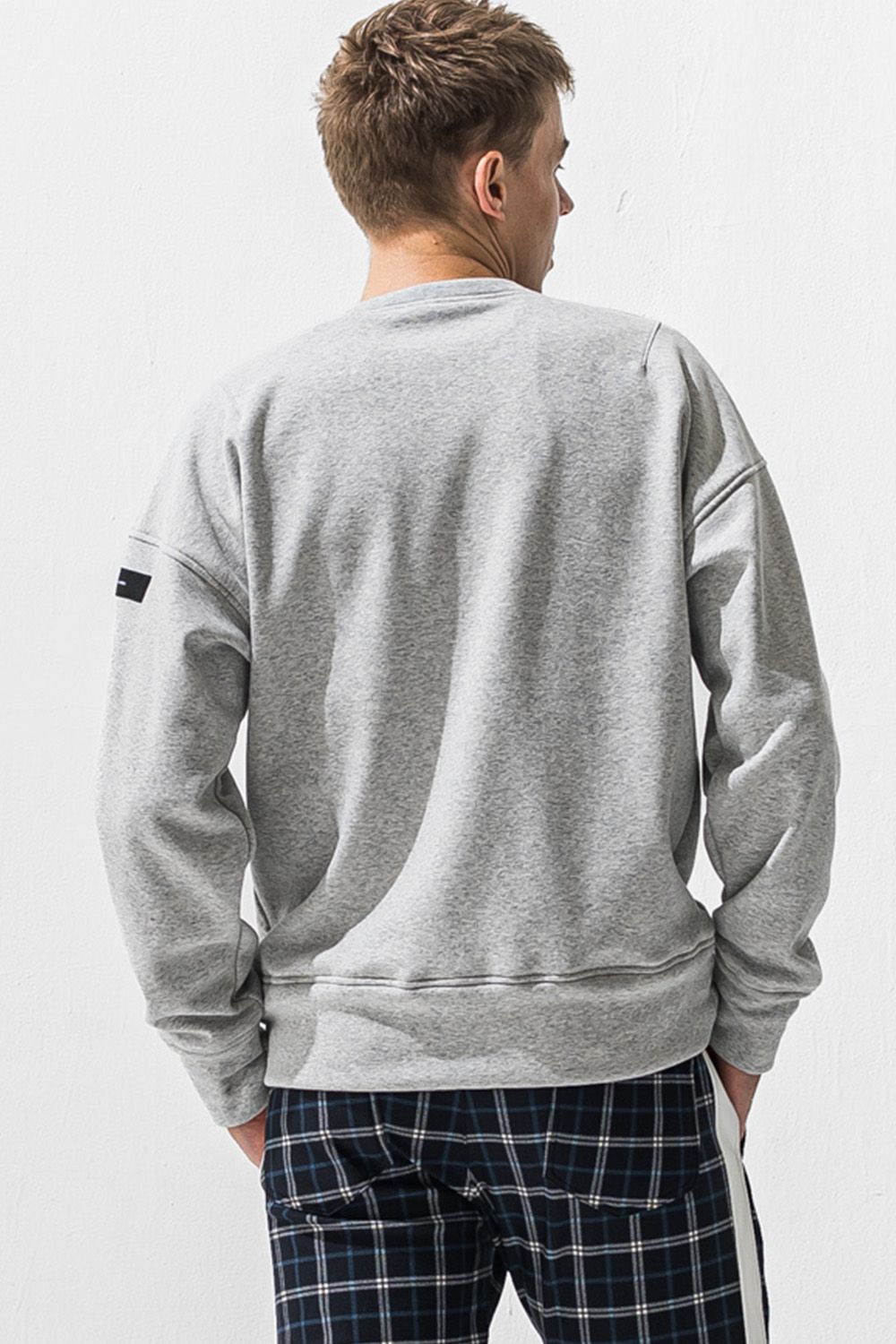 BOX velours fleece drop trainer / BOXロゴ 裏起毛 ベロア フリース ドロップショルダー ルーズトレーナー