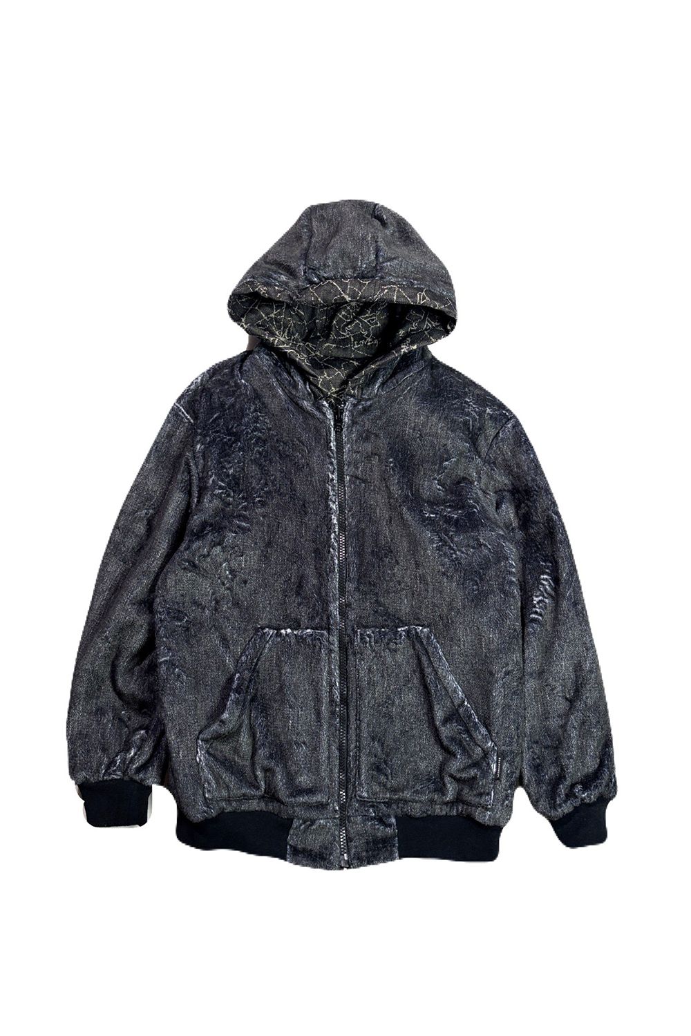 SPIDER JQD HOODIE / リバーシブル スパイダー ジャガード フーディ