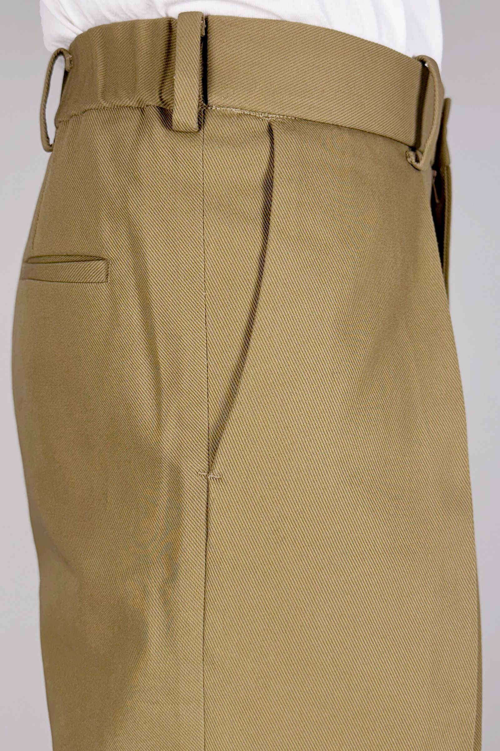 【美品】バタク batak ⭐︎ コットンリネン　トラウザーズ MARKAWARE - ORGANIC COTTON SURVIVAL CLOTH ONE TUCK TAPERED