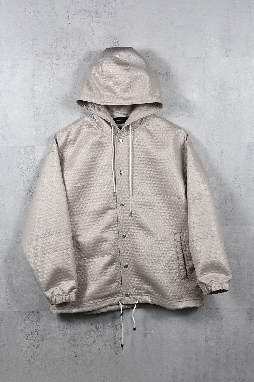 QUILTING COACH HOODIE / キルティング コーチジャケットパーカー