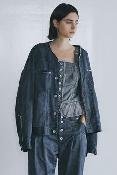 Pigmented satin BL / ピグメント サテン ブルゾン