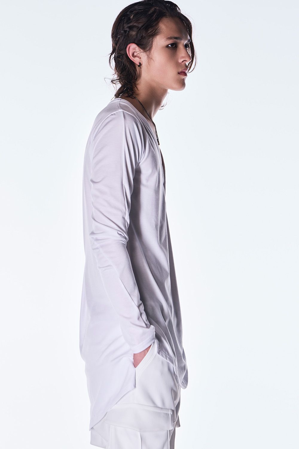 BEA TENJIKU Henry Neck T-shirt / ベア天竺 ヘンリーネック Tシャツ
