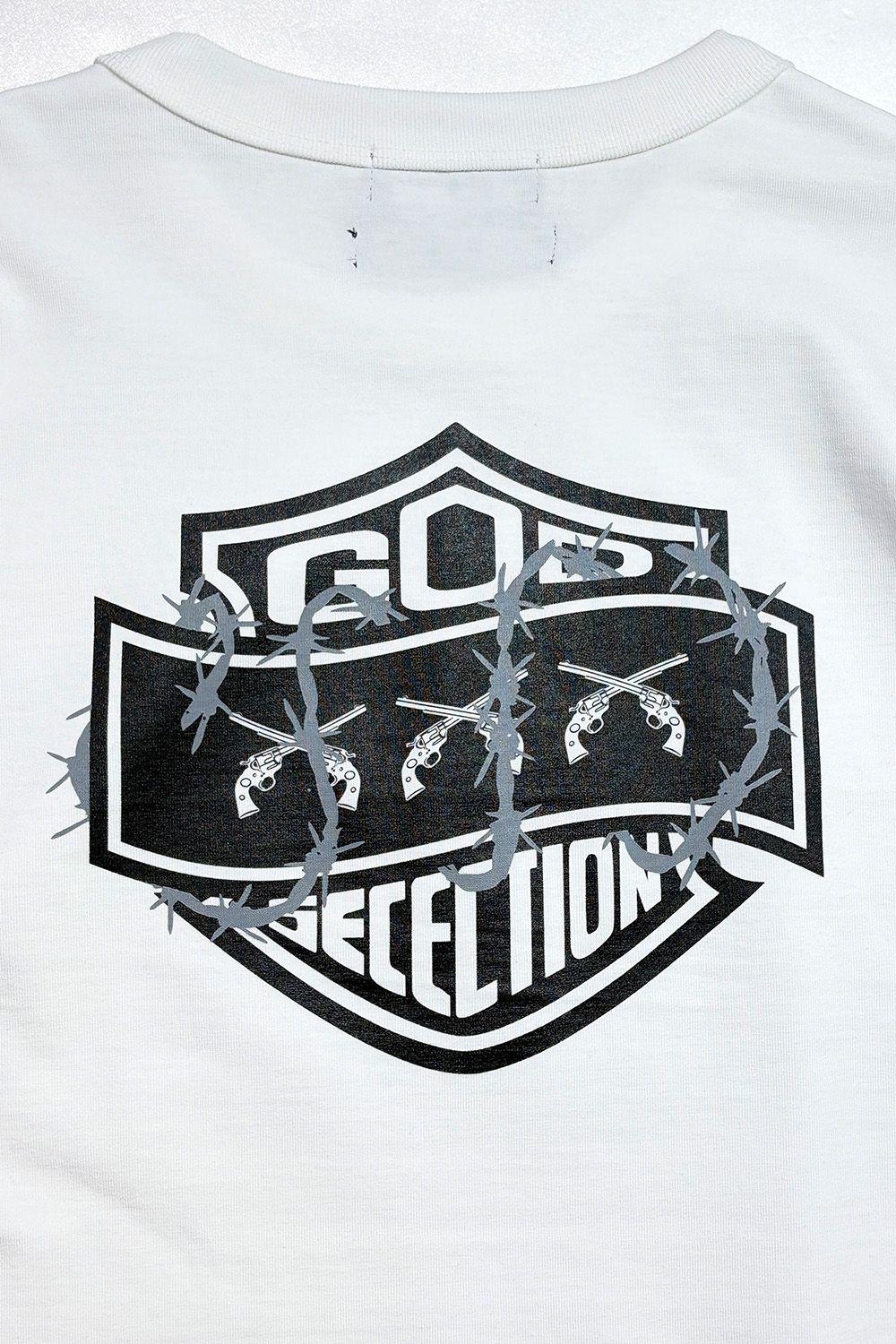 GOD SELECTION XXX × roarguns GOD SELECTION XXX × roarguns TRIPLE GUNS EMBLEM LAYERED T-SHIRT / ゴッドセレクション ロアーガンズ コラボレーション レイヤード ロングスリーブT