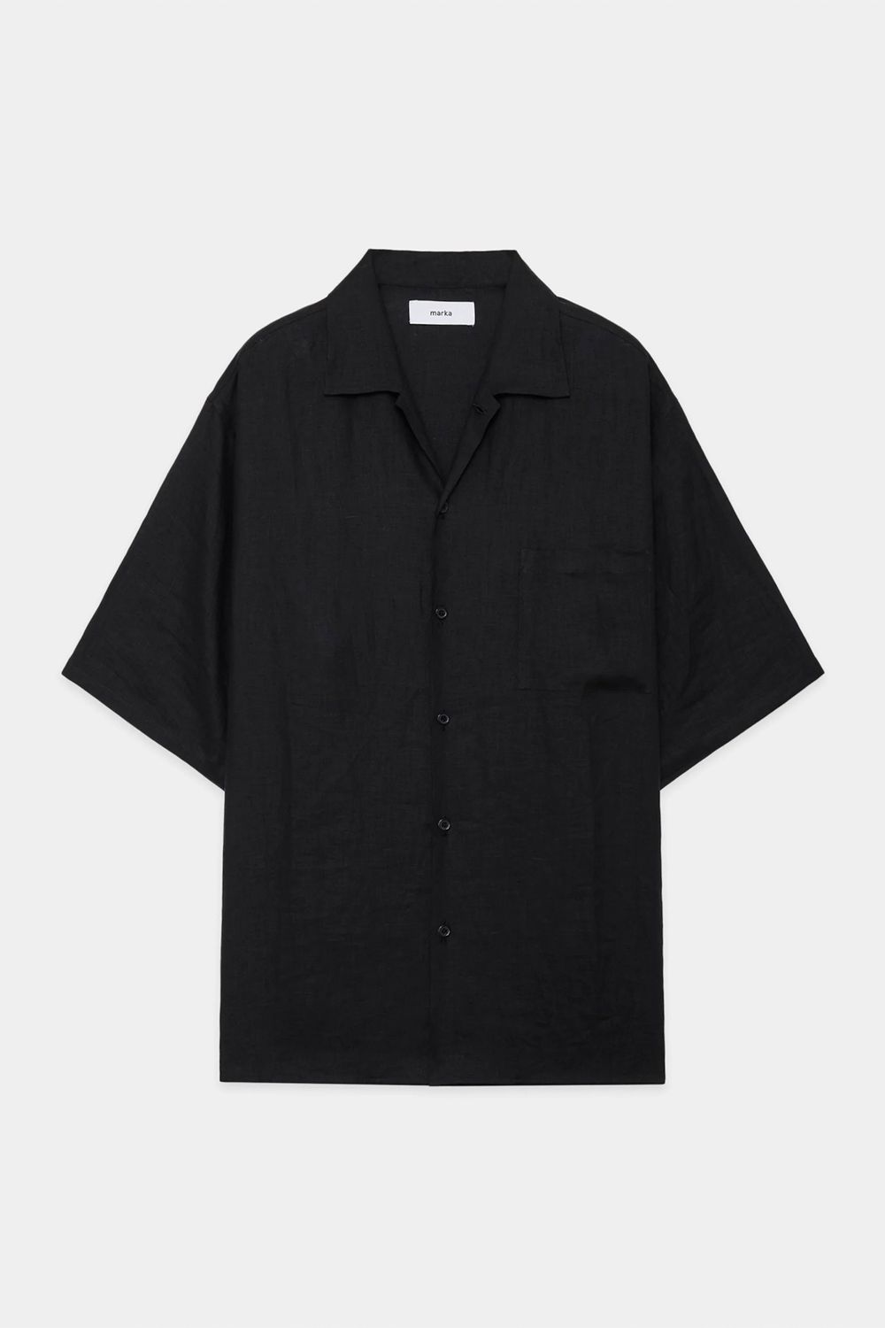 marka - LINEN TROPICAL OPEN COLLAR S/S SHIRT / リネン