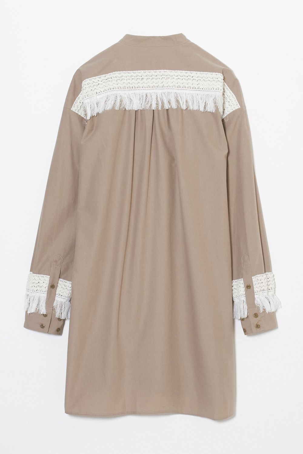 Fringe long shirt / フリンジ ロング シャツ