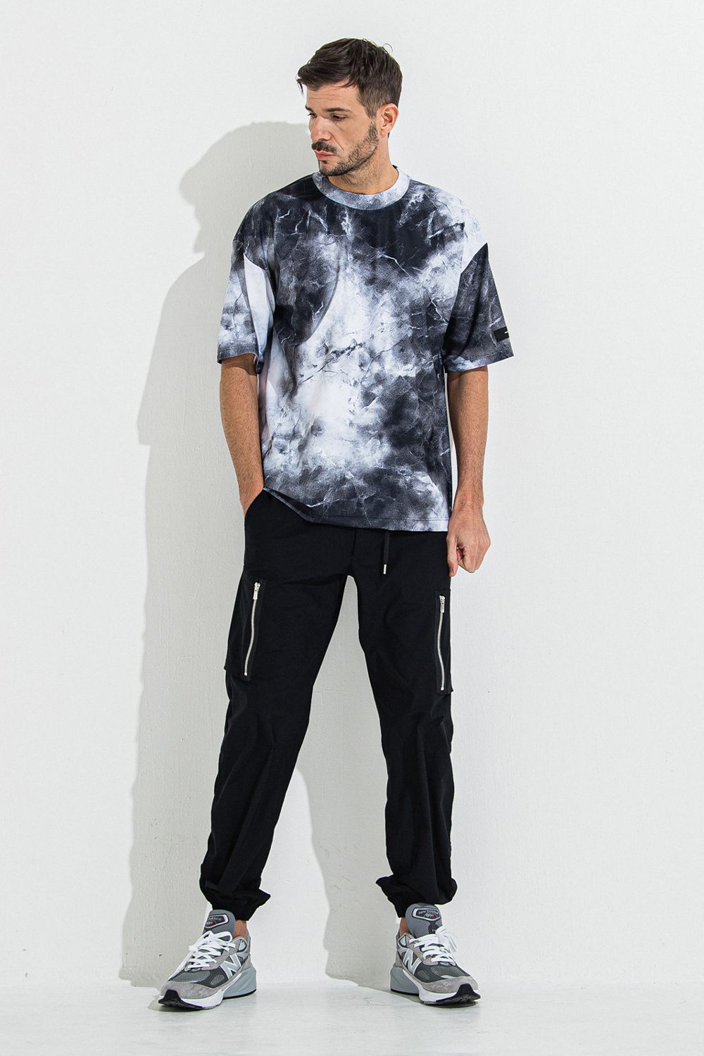 MARBLE RASH OVER T / マーブル オーバーサイズ ラッシュガード Tシャツ