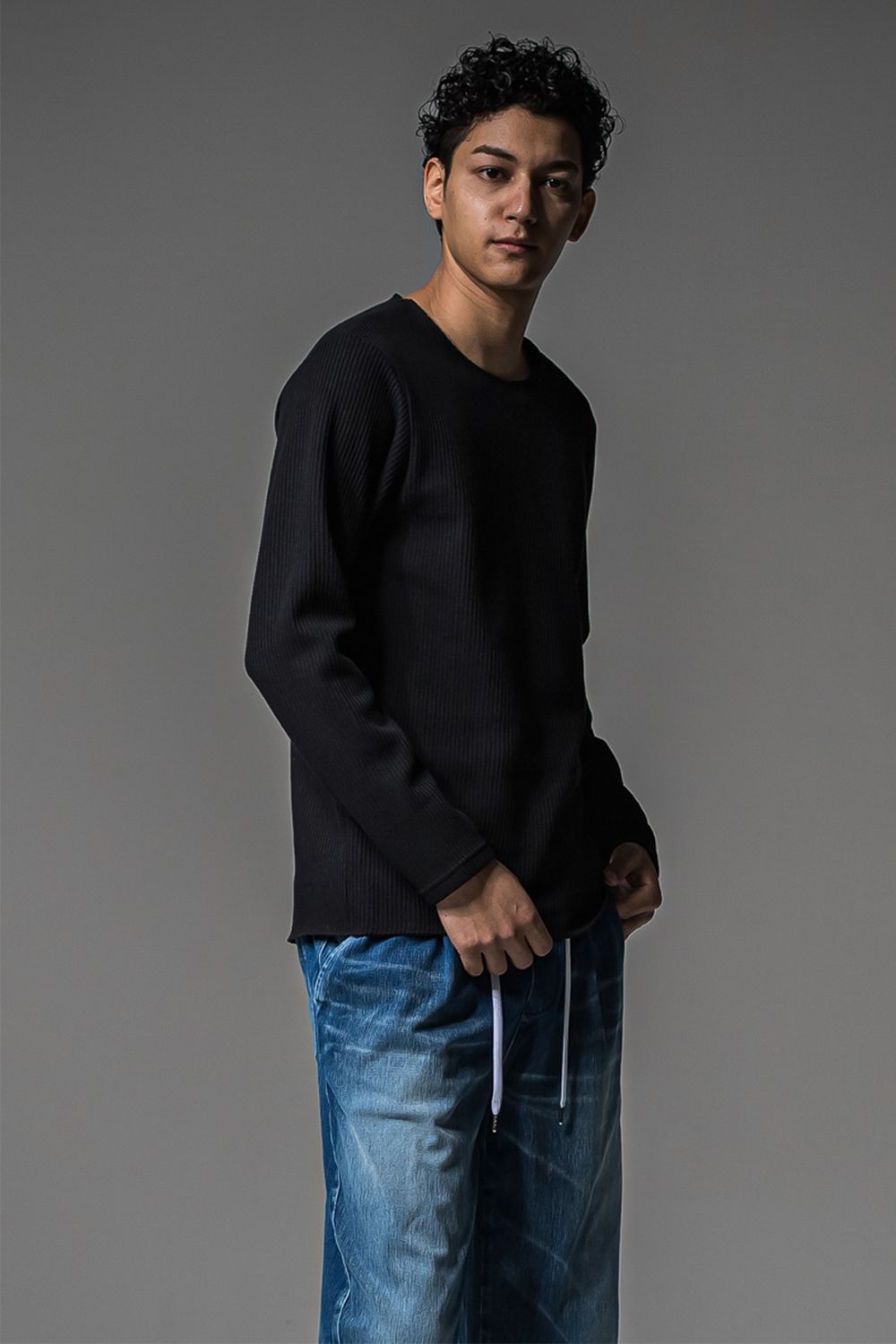 CUTOFF RAIL LONG SLEEVE / カットオフ ロングスリーブ