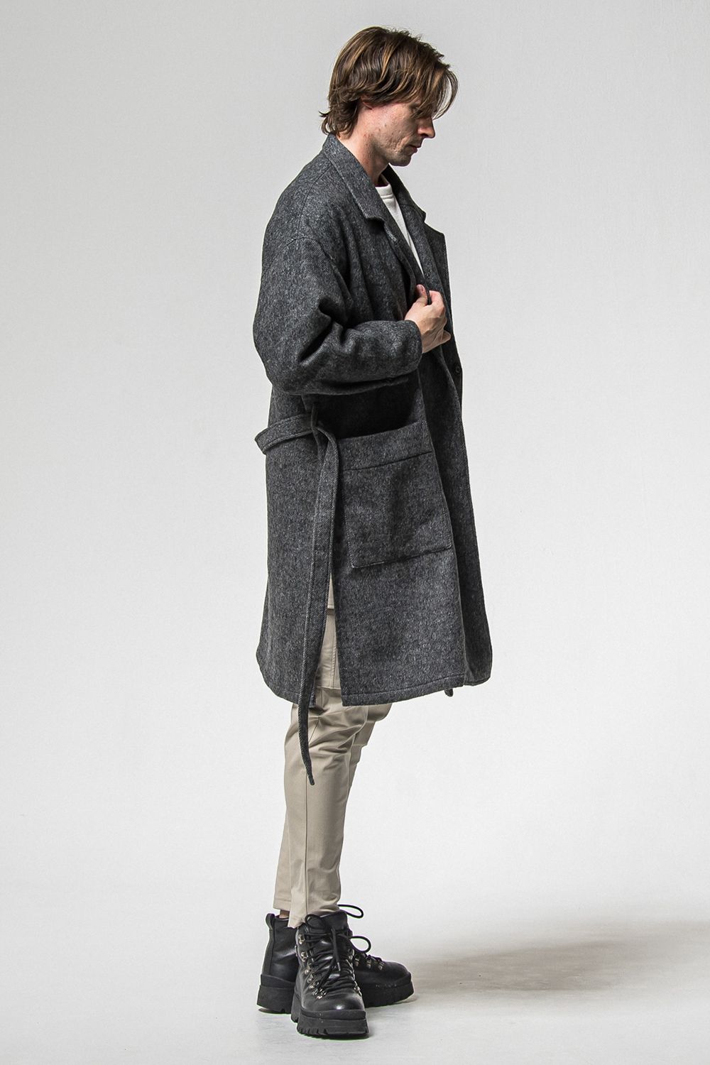 GOWN OVER COAT / オーバーサイズ ガウン コート