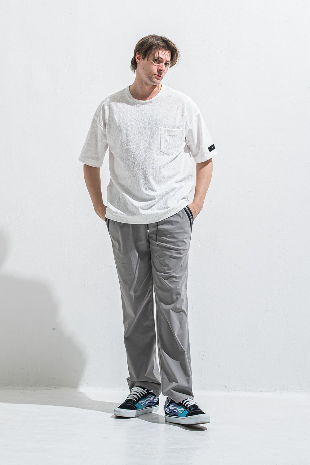 EDGE NYLON SEMI WIDE PT / エッジ ナイロン セミワイドパンツ