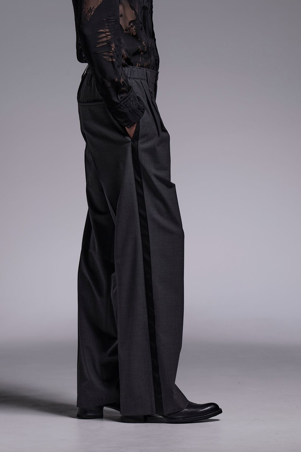 TWS Tropical Side Line Wide Slacks / TWSトロピカル サイドライン ワイドスラックス