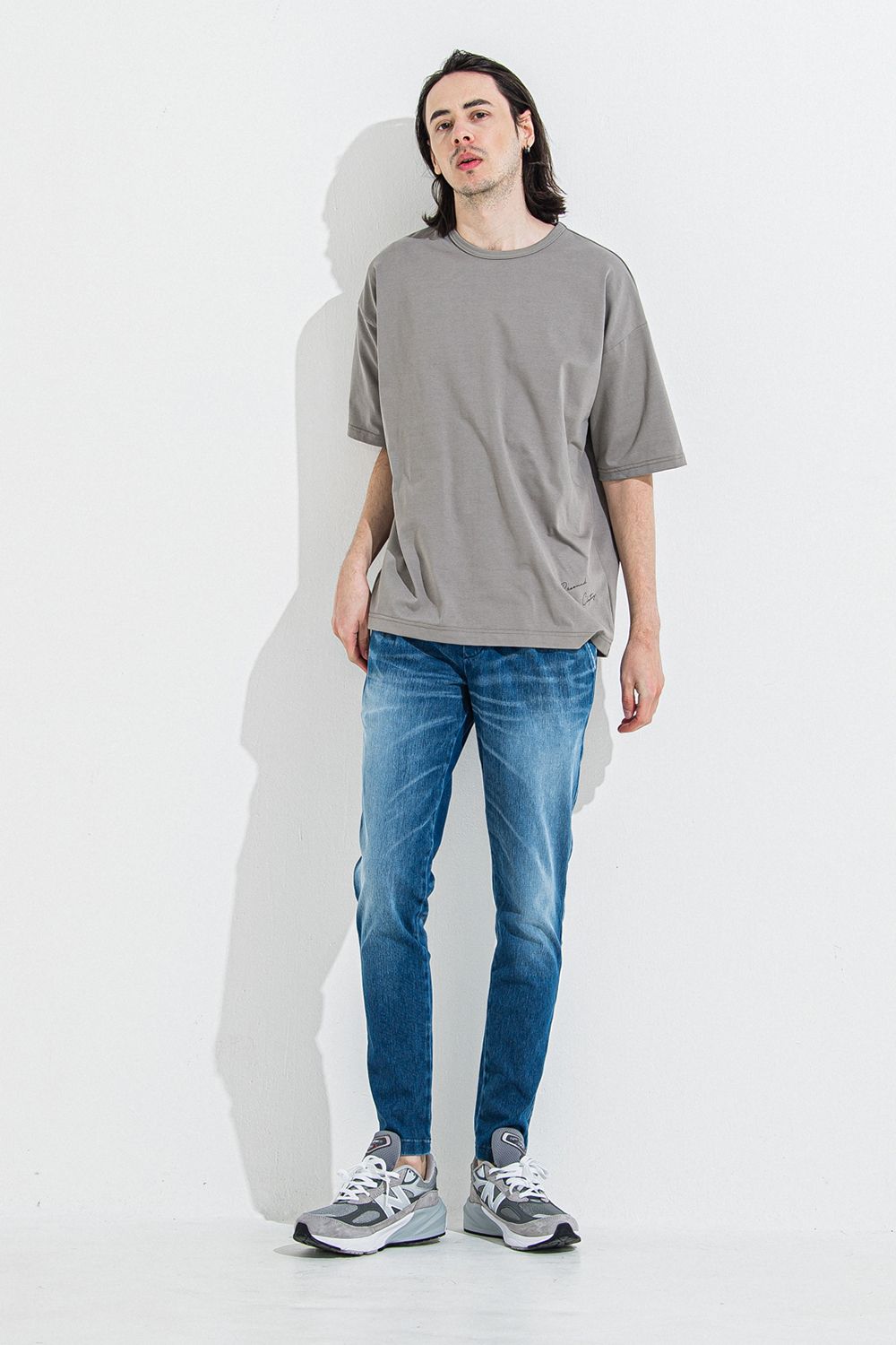 DENIM JERSEY CHRIS EASY TUCK PT / デニム ジャージ クリス イージー タック パンツ