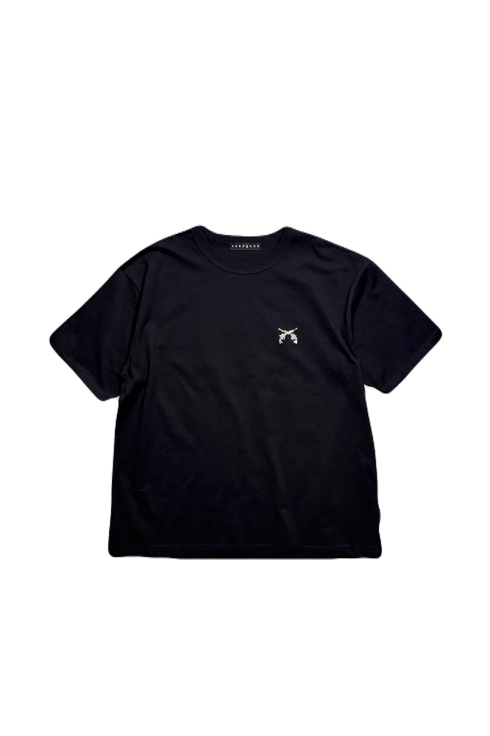 ORG/CO S/TEE MESS/SW / オーガニックコットン ショートスリーブ Tシャツ / メッセージプリント スワロフスキー