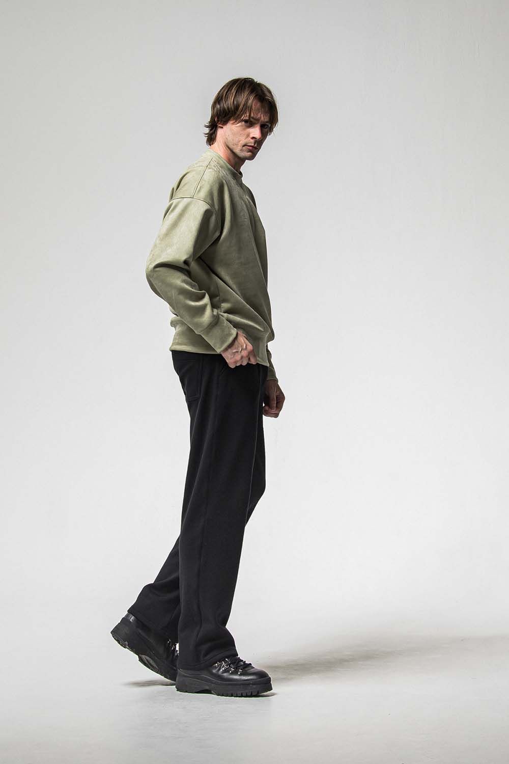 VELOURS FLEECE WIDE TUCK PANTS / ベロア フリース ワイド タックパンツ