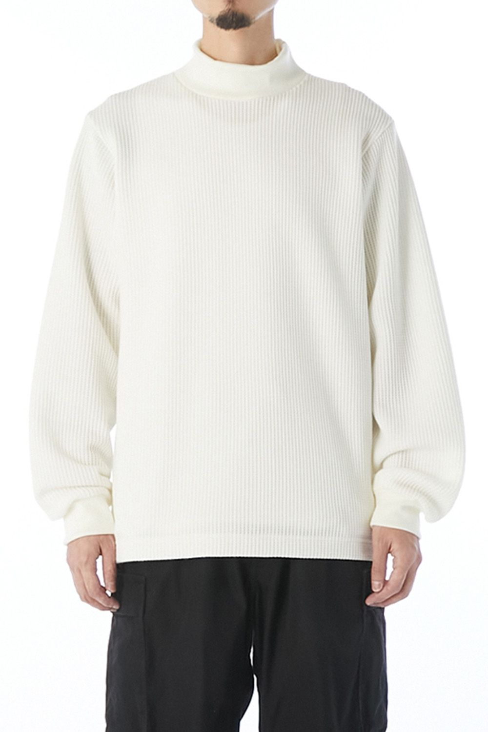 N.HOOLYWOOD TEST PRODUCT EXCHANGE SERVICE MOCK NECK LONG SLEEVE T-SHIRT / エヌハリウッド テストプロダクトエクスチェンジサービス モックネック ロングスリーブ