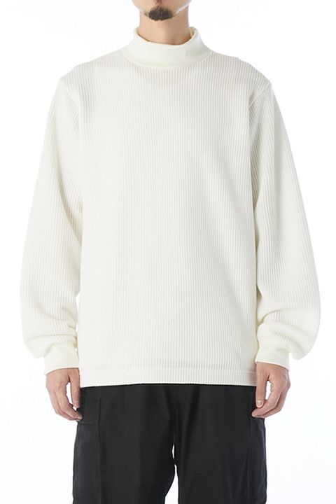 N.HOOLYWOOD TEST PRODUCT EXCHANGE SERVICE MOCK NECK LONG SLEEVE T-SHIRT / エヌハリウッド テストプロダクトエクスチェンジサービス モックネック ロングスリーブ