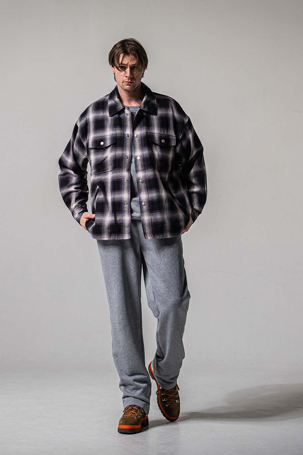 HF URAKE WIDE TUCK PANTS / 裏毛 ワイドタックパンツ