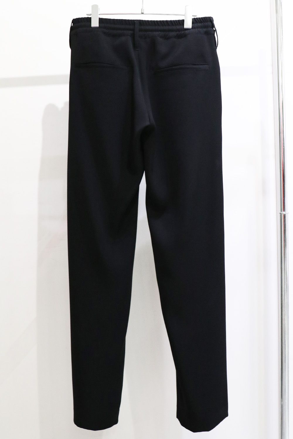 W-Satin Suede Easy Wide Slacks / ダブルサテン スエード イージー ワイド スラックス