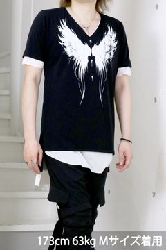Layered V-Neck T-Shirt / レイヤード Vネック Tシャツ