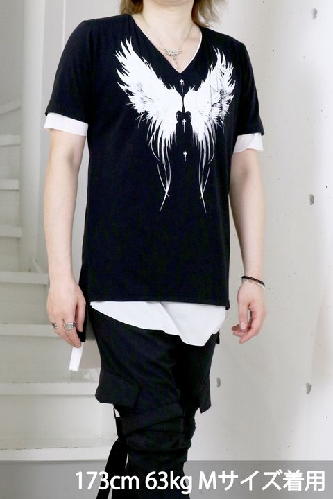 Layered V-Neck T-Shirt / レイヤード Vネック Tシャツ