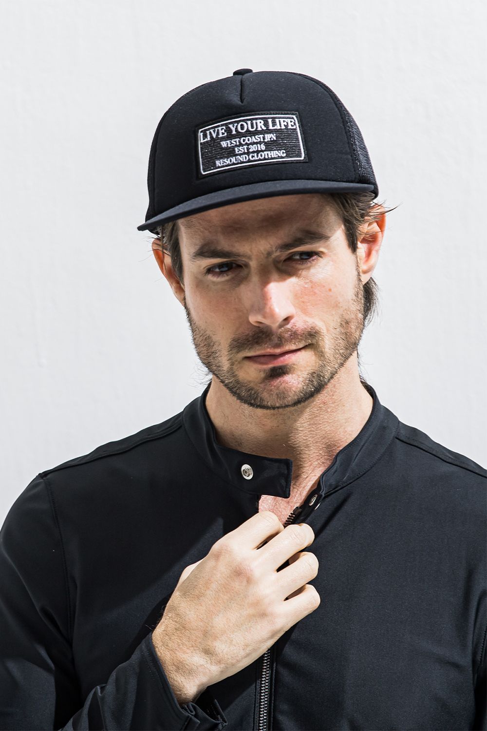 LIVE MESH CAP / ロゴワッペン メッシュ ベースボール キャップ