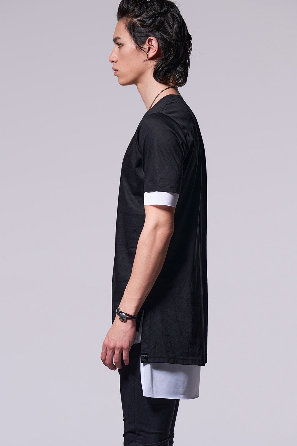 TENJIKU + Lining Layered T-Shirt / レイヤード ティーシャツ